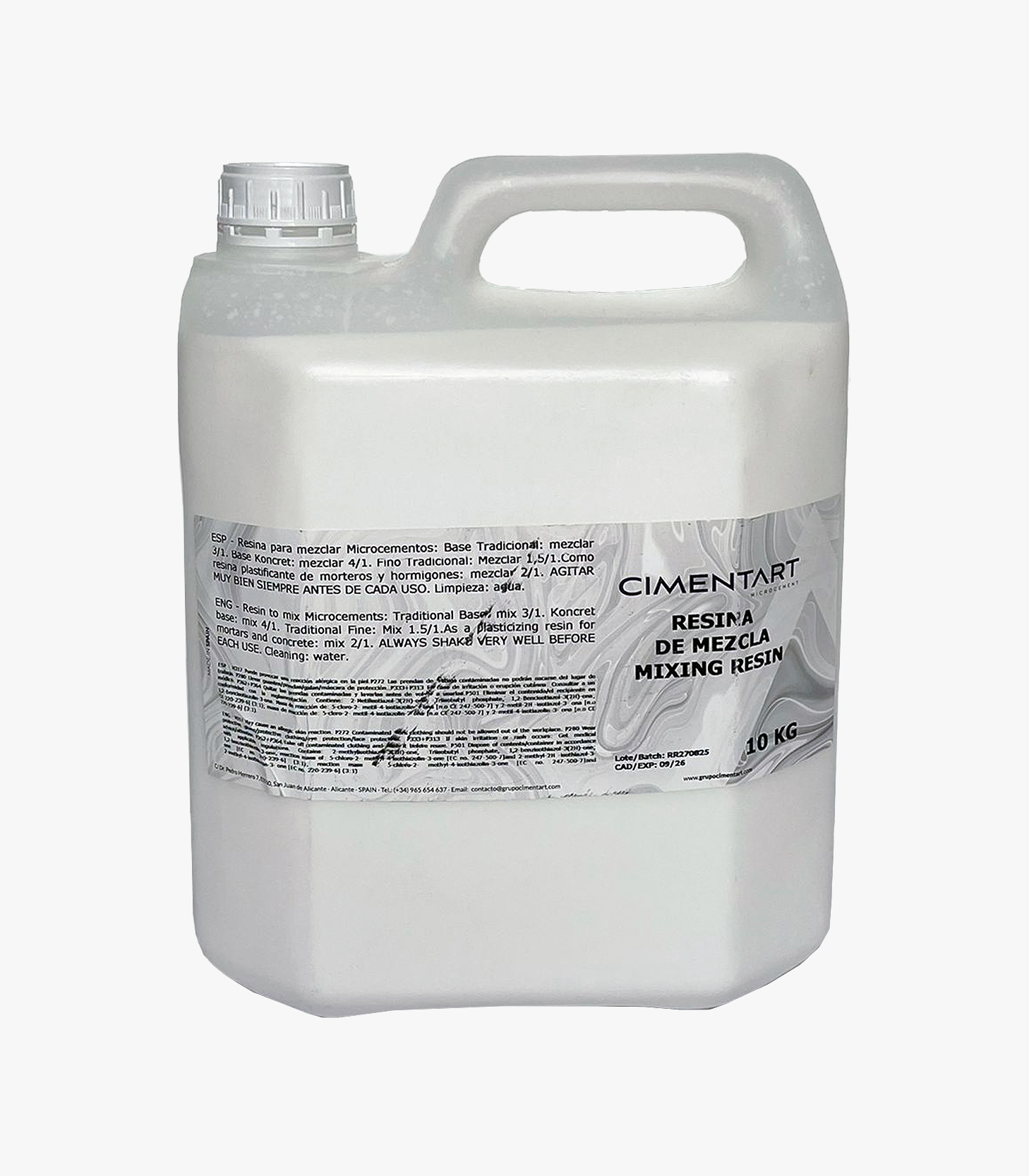 CimentArt Traditional Microcement Mixing Resins from MyMicrocement - 10kg tub