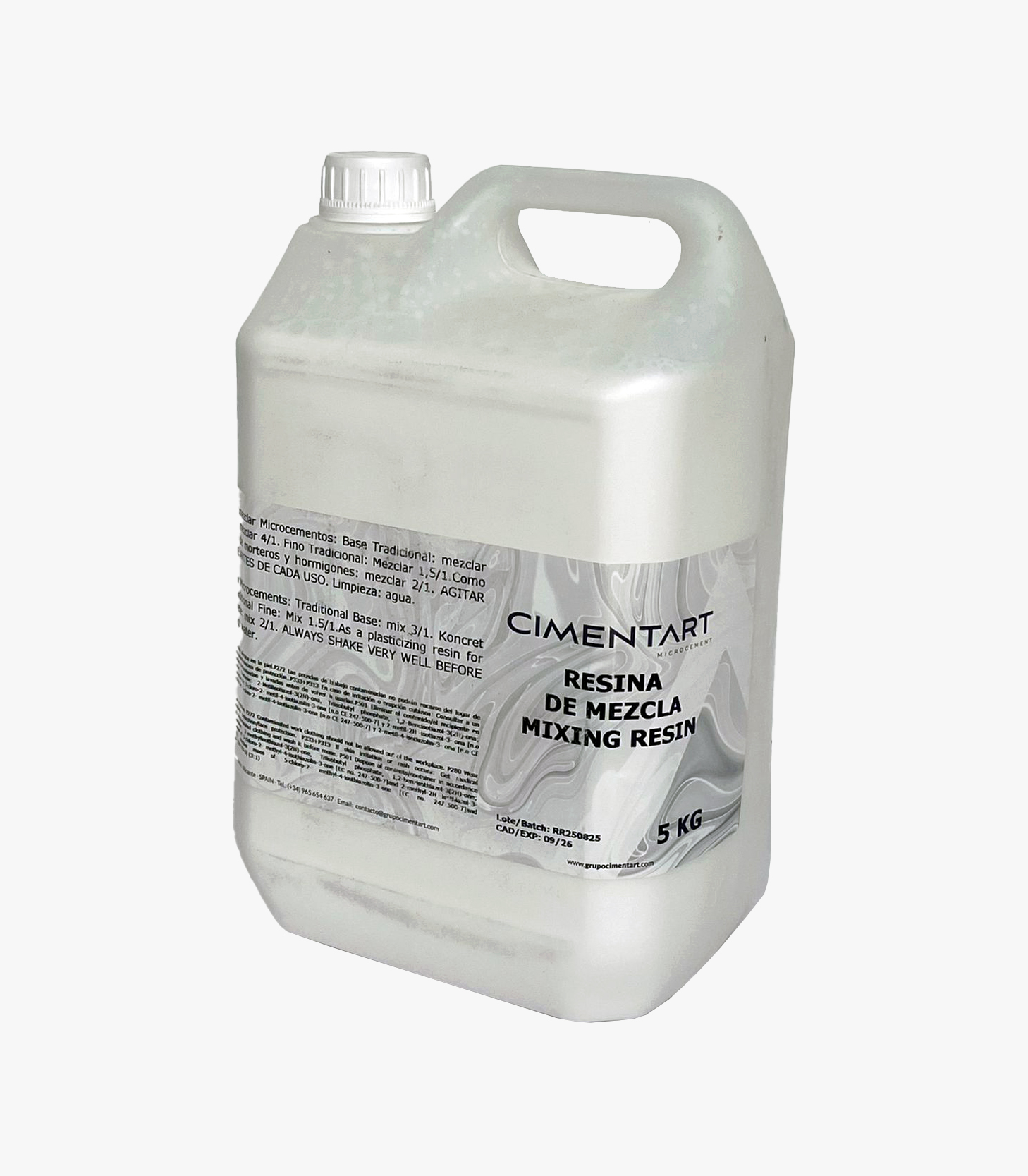 CimentArt Traditional Microcement Mixing Resins from MyMicrocement - 5kg tub