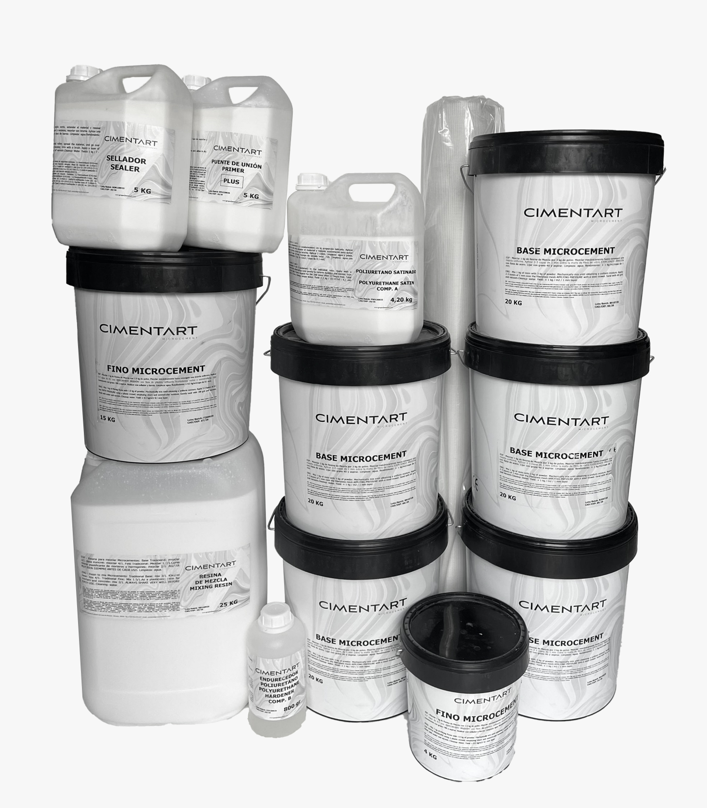 Cimentart Traditional (Fino) Microcement Full Kit available from MyMicrocement