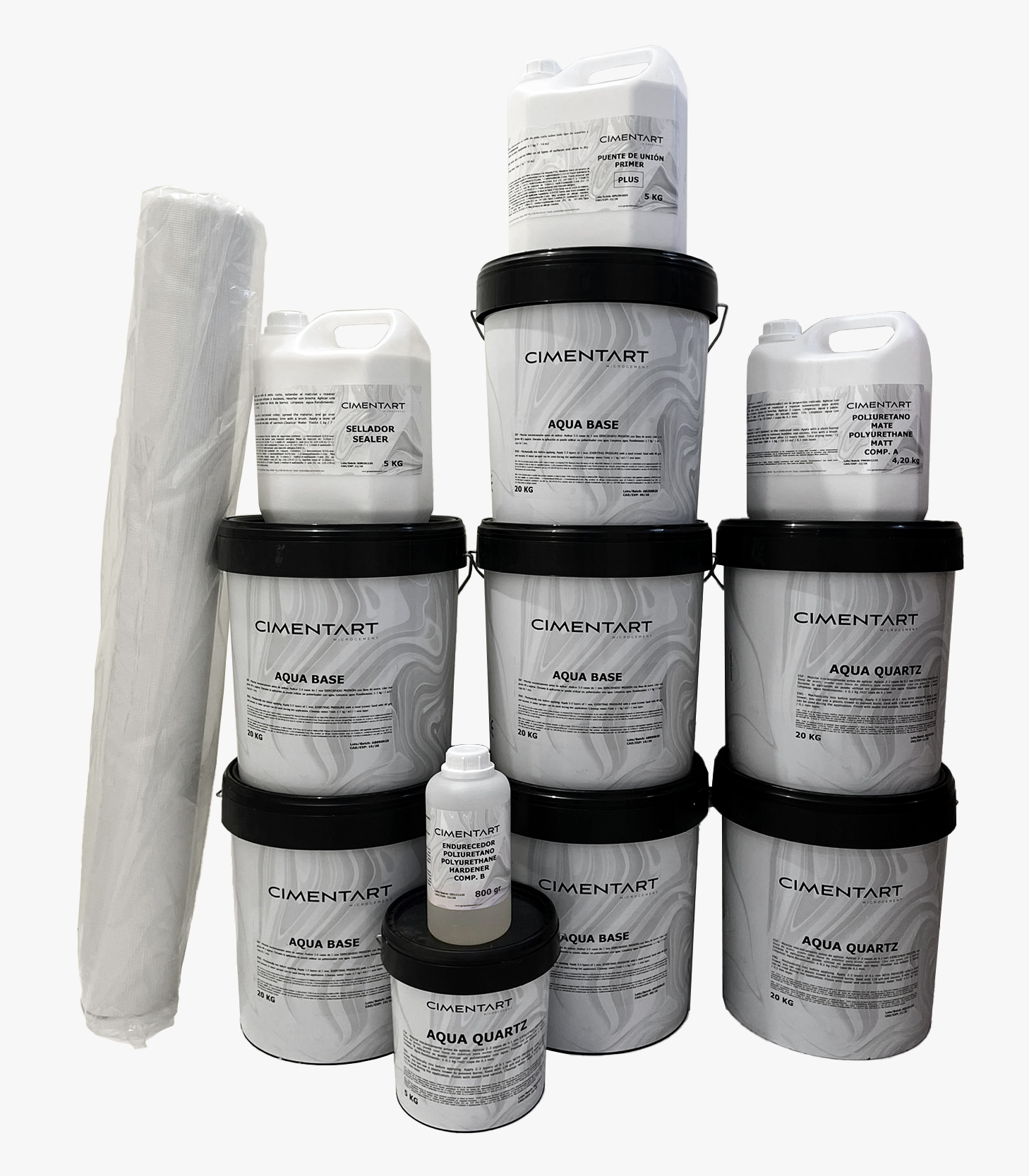 Cimentart Aqua Quartz Microcement Kit available from MyMicrocement