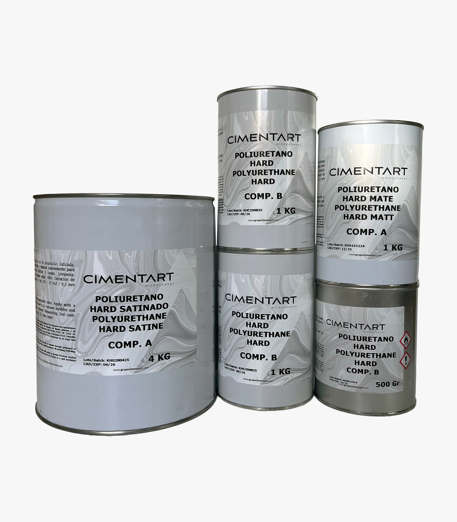 Cimentart Hard, solvent based varnishes available from MyMicrocement