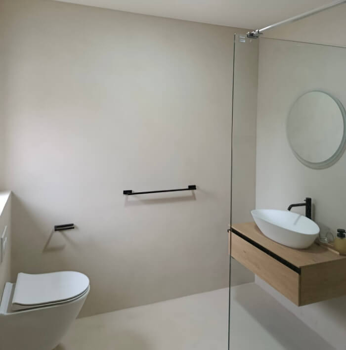 Microcement bathroom